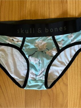 Skull & Bones White Cherry Blossoms Briefs